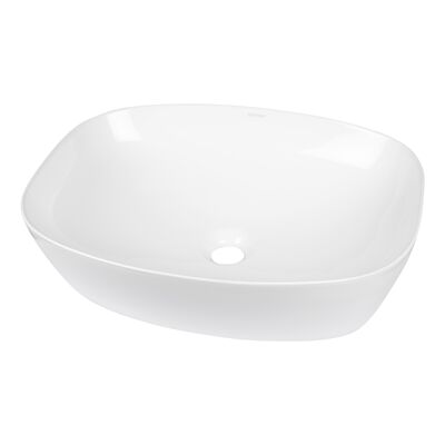 Umywalka nablatowa KR 640 WH biała KERRA