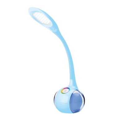 Lampa biurkowa LED niebieska
