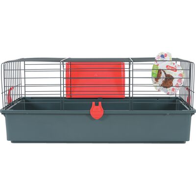 Klatka CLASSIC 70 cm szary/czerwony ZOLUX
