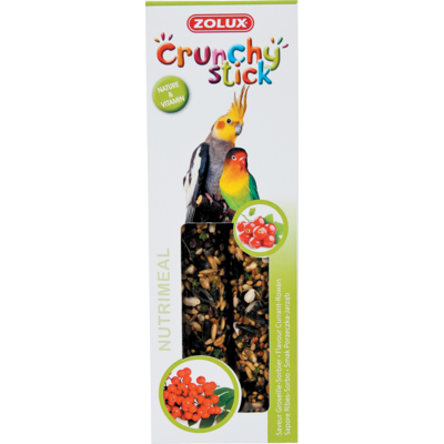 Pokarm dla dużych papug porzeczka/jarzębina CRUNCHY STICK 115 g ZOLUX