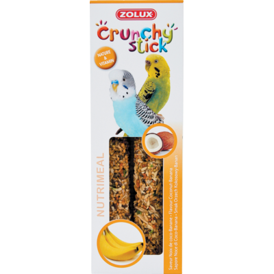 Pokarm dla papug mała orzech kokosowy/banan CRUNCHY STICK 85 g ZOLUX