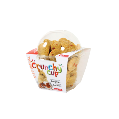 Przysmaki dla gryzonia CRUNCHY CUP CANDY naturalne/z marchewką 200 g ZOLUX
