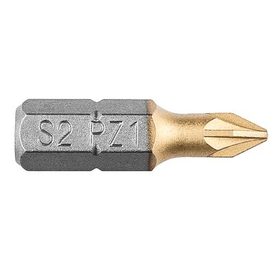 Końcówka wkrętakowa PZ1 x 25 mm, 2 sztuki GRAPHITE