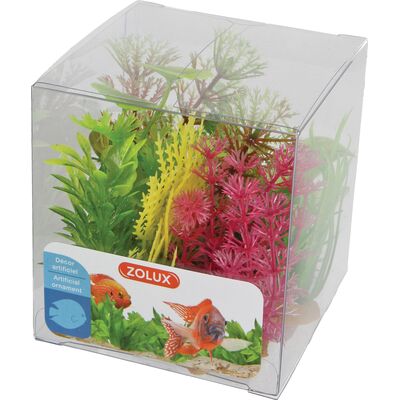 Dekoracje roślinne mix x 6 sztuk zestaw 4 ZOLUX