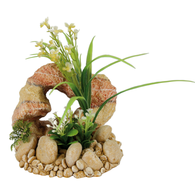 Dekoracja skała z rośliną T2 ZOLUX