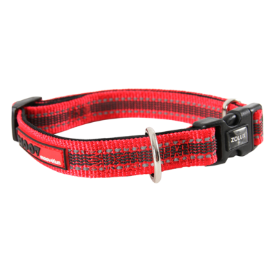 Obroża regulowana MOOV 40 mm czerwony ZOLUX