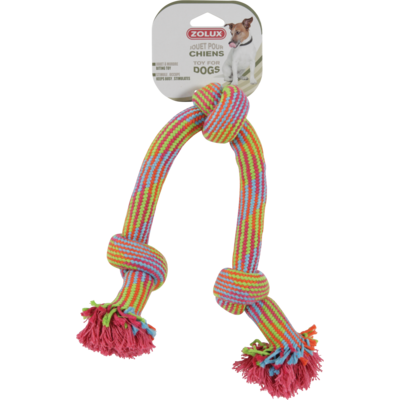 Zabawka sznurowa 3 węzły kolorowa 48 cm ZOLUX