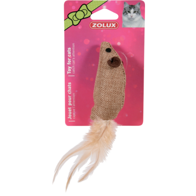 Zabawka dla kota - mysz z piórkiem 4 cm ZOLUX