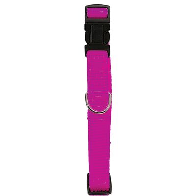 Obroża nylon regulowana 20 mm fuksja ZOLUX