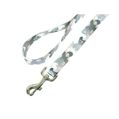 Smycz CAMO 25 mm/1,2 m szary ZOLUX