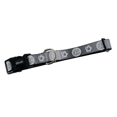 Obroża regulowana NOVA 15 mm szary ZOLUX