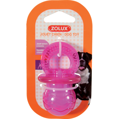 Zabawka TPR POP smoczek 7,5 cm różowy ZOLUX