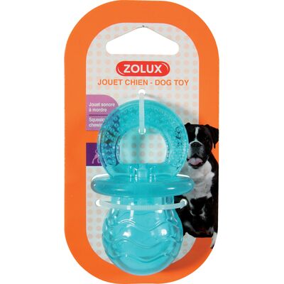 Zabawka TPR POP smoczek 7,5 cm turkusowy ZOLUX