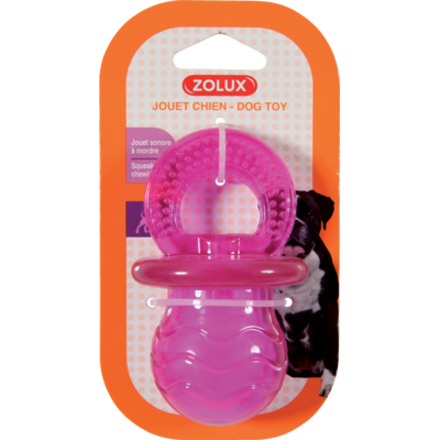 Zabawka TPR POP smoczek 10 cm różowy ZOLUX