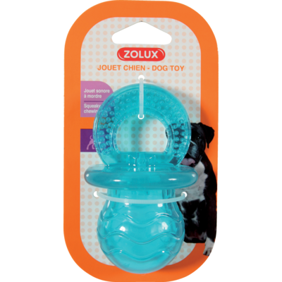 Zabawka TPR POP smoczek 10 cm turkusowy ZOLUX