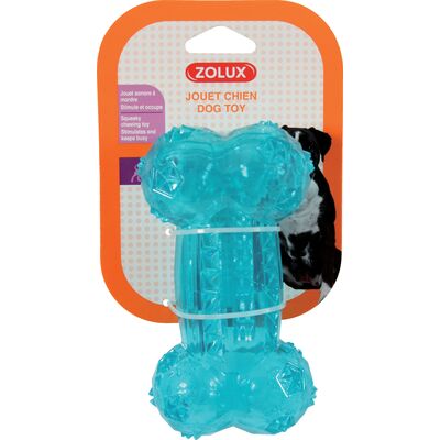 Zabawka TPR POP kość 14 cm turkusowy ZOLUX