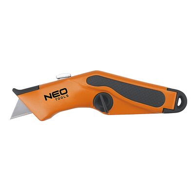 Nóż z ostrzem trapezowym, metalowy korpus NEO