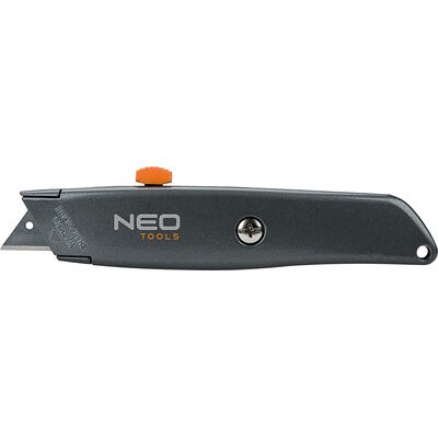 Nóż z ostrzem trapezowym, metalowy korpus NEO