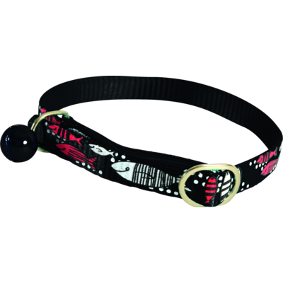 Obroża nylonowa dla kota Sardine 30 cm czarny ZOLUX