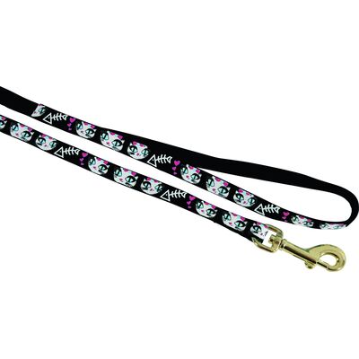 Smycz nylonowa dla kota LADYCAT 1 m czarny ZOLUX