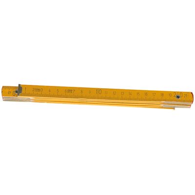 Miara składana drewniana 1 m, żółta Top Tools