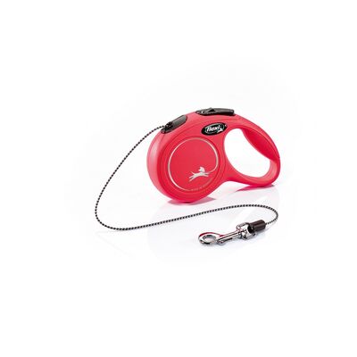 Smycz automatyczna NEW CLASSIC linka XS 3 m czerwona FLEXI