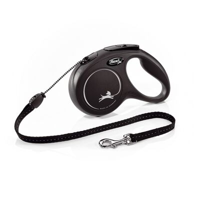 Smycz automatyczna NEW CLASSIC linka M 5 m czarna FLEXI