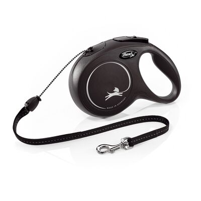 Smycz automatyczna NEW CLASSIC linka M 8 m czarna FLEXI