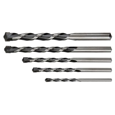 Wiertła do betonu 4 - 10 mm, zestaw 5 sztuk, końcówka motylkowa GRAPHITE