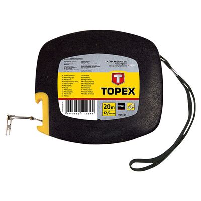 Taśma miernicza stalowa 20 m x 12,5 mm TOPEX