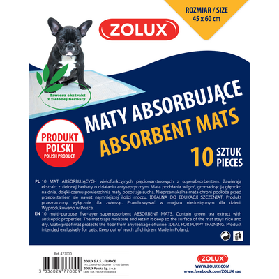 Maty absorbujące 45 x 60 cm - 10 sztuk