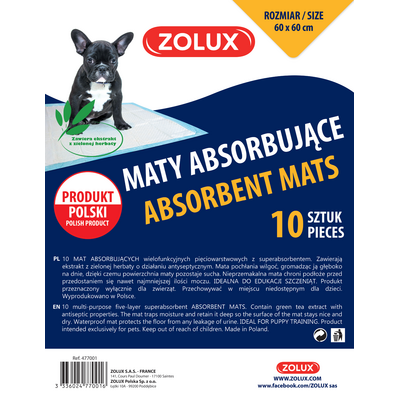 Maty absorbujące 60 x 60 cm - 10 sztuk