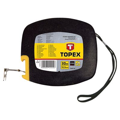 Taśma miernicza stalowa 30 m x 12,5 mm TOPEX