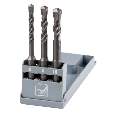 Wiertło do betonu SDS Plus 6 - 10 mm, zestaw 3 sztuki Top Tools