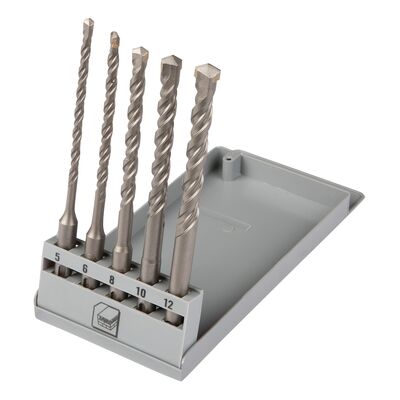 Wiertło do betonu SDS Plus 5 - 12 mm, zestaw 5 sztuk Top Tools