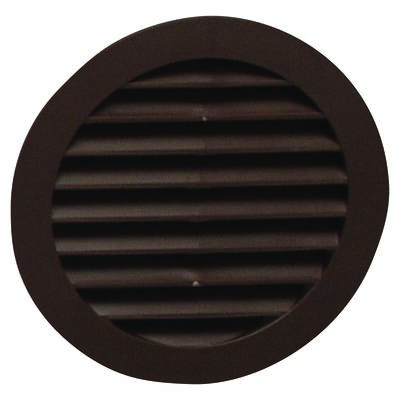 Kratka okrągła z siatką 100 mm brązowa