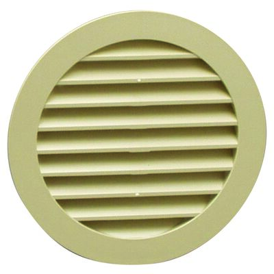 Kratka okrągła z siatką 100 mm beżowa