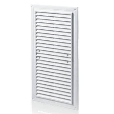 Kratka 215 x 175 mm z siatką biała