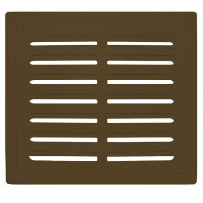 Kratka 140 x 140 mm zamykana, brązowa
