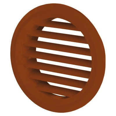 Kratka wentylacyjna drzwiowa 47 mm skośna brązowa