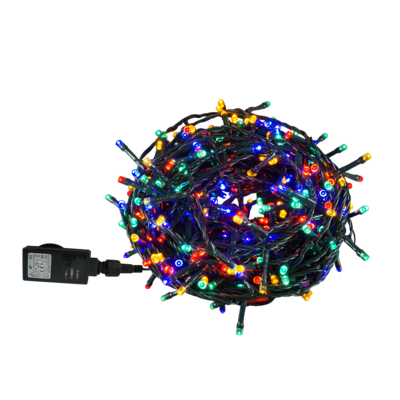 Lampki 400 LED zewnętrzne na transformator multikolor CORTINA POLAND