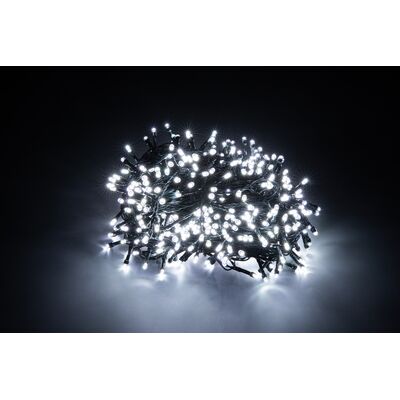 Lampki 500 LED zewnętrzne na transformator zimny biały CORTINA POLAND