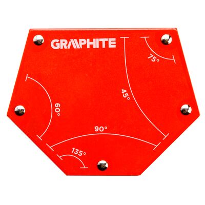 Spawalniczy kątownik magnetyczny 111 x 136 x 24 mm, udźwig 34,0 kg GRAPHITE
