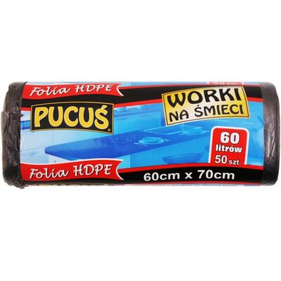 Worek na śmieci 60 l 50 sztuk
