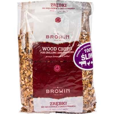Zrębki do wędzarni i grillowania 100% śliwa 450 g