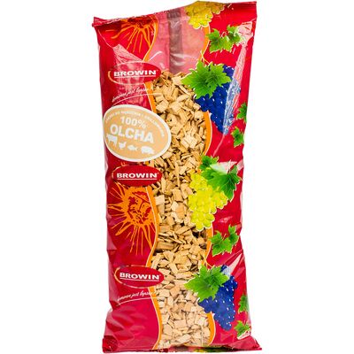 Zrębki do wędzenia i grillowania olcha 650 g Browin