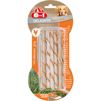 Przysmak Delights Twisted Sticks 10 sztuk 8in1