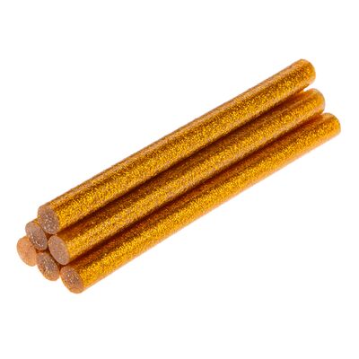 Wkład klejowy 11 mm, brokatowy złoty, 6 sztuk TOPEX
