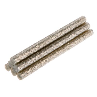 Wkład klejowy 11 mm, brokatowy srebrny, 6 sztuk TOPEX
