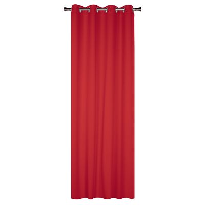 Zasłona z kółkami BLACKOUT 140 x 250 czerwona